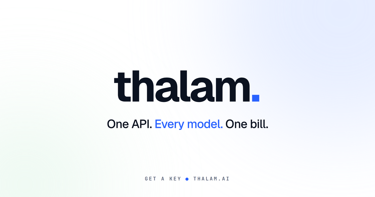 Preview image from Thalam | OpenAI-Compatible API Gateway | One Key for Claude, GPT &amp; Gemini